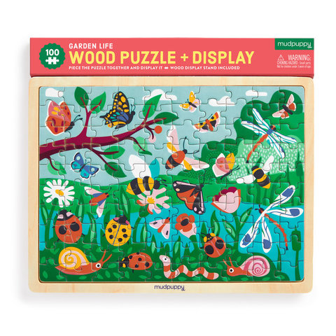 Garden Life 100 Piece Wood Puzzle + Display