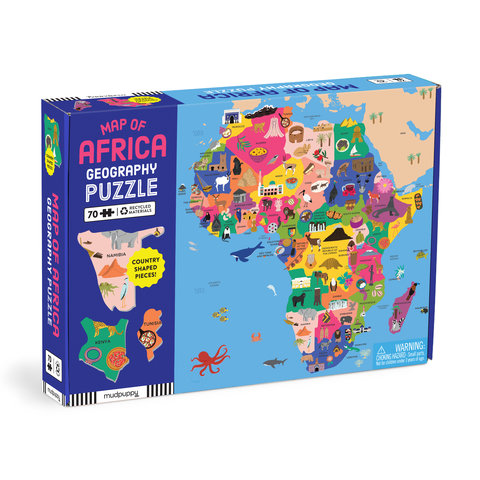 Map of Africa 70 Piece Geography Puzzle