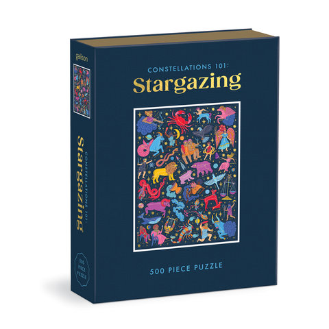 Constellations 101: Stargazing 500 Piece Book Puzzle