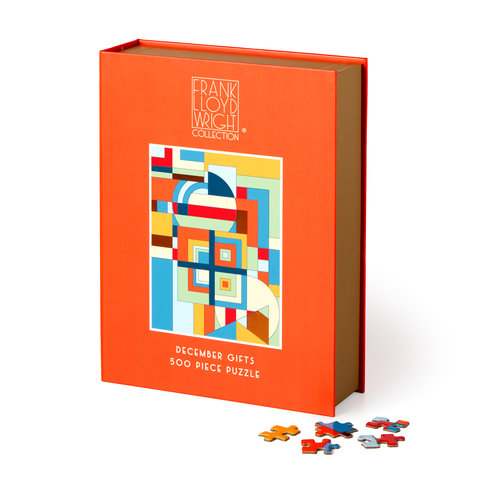 Frank Lloyd Wright December Gifts 500 Piece Book Puzzle