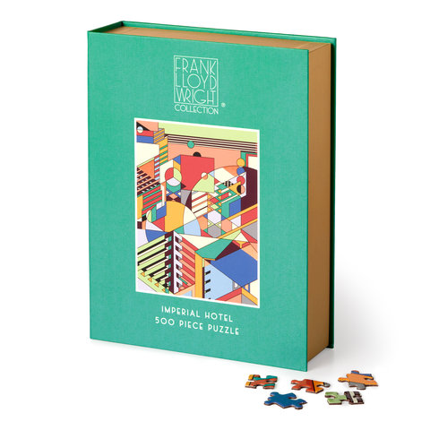 Frank Lloyd Wright Imperial Hotel 500 Piece Book Puzzle