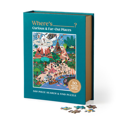 Where's ________? Curious and Far Out Places 500 Piece Search and Find Puzzle