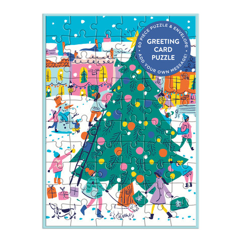 Merry & Bright Greeting Card Puzzle