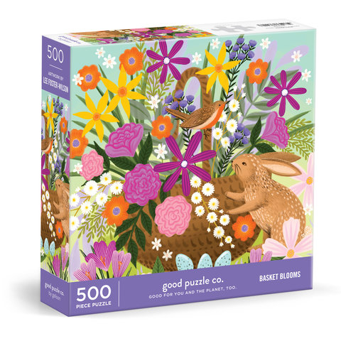 Good Puzzle Co. Basket Blooms 500 Piece Puzzle