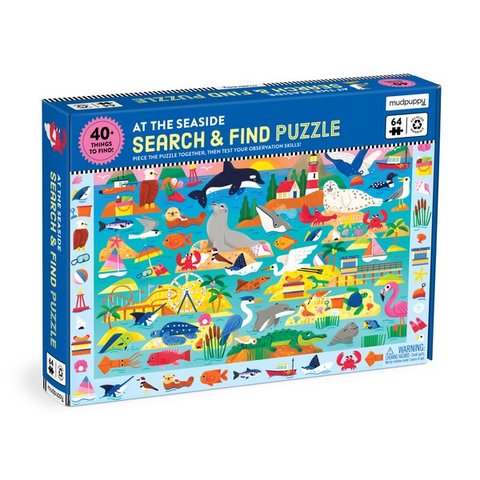 At the Seaside 64 Piece Search & Find Puzzle