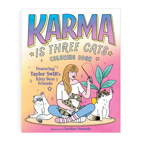 Karma is Three Cats Coloring Book