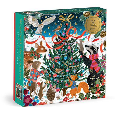 Victoria Ball Woodland Merrymakers 500 Piece Foil Puzzle