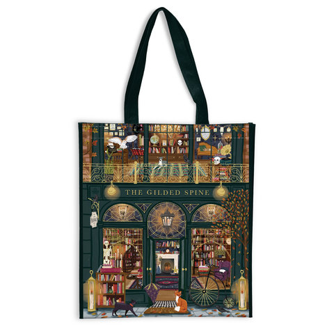 The Gilded Spine Reusable Shopping Bag