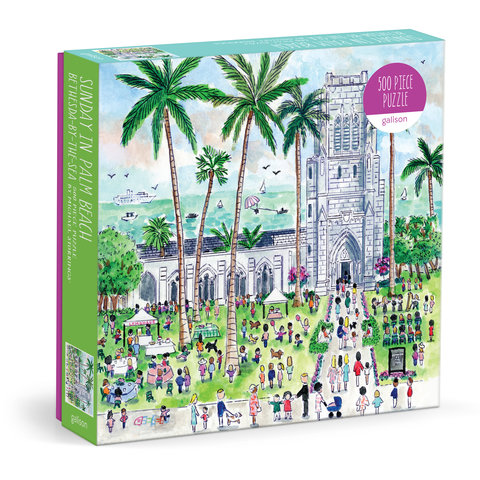 Michael Storrings Sunday in Palm Beach Bethesda by the Sea 500 Piece Puzzle
