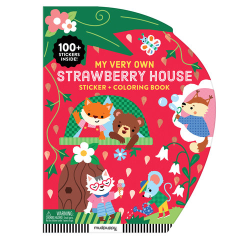 My Very Own Strawberry House Sticker + Coloring Book