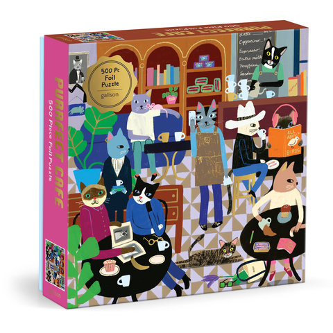 Purrfect Cafe 500 Piece Foil Puzzle