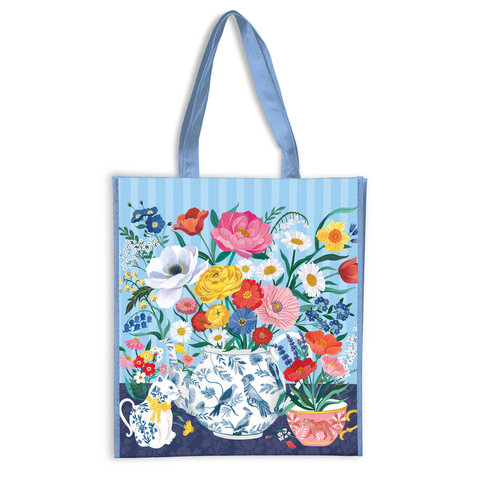 Teatime Bouquet Reusable Shopping Bag