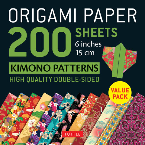 Origami Paper 200 sheets Kimono Patterns 6" (15 cm)