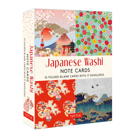 Japanese Washi, 16 Note Cards