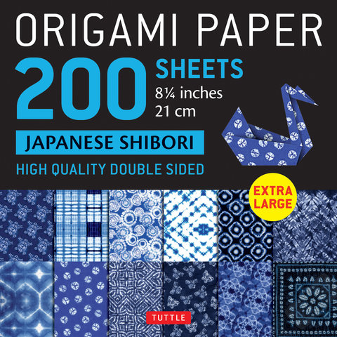 Origami Paper 200 sheets Japanese Shibori 8 1/4" (21 cm)