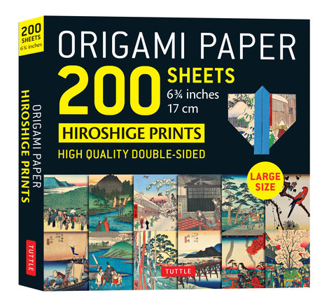 Origami Paper 200 sheets Hiroshige Prints 6 3/4 (17 cm)