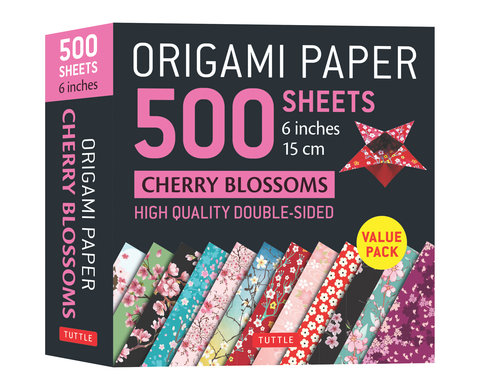 Origami Paper 500 sheets Cherry Blossoms 6" (15 cm)