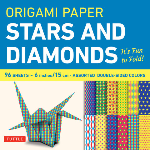 Origami Paper 96 sheets - Stars and Diamonds 6 inch (15 cm)