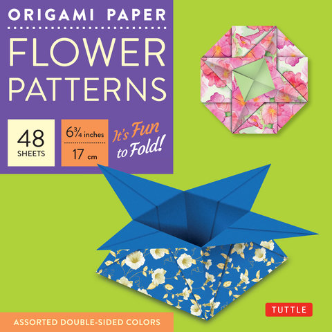 Origami Paper 6 3/4 (17 cm) Flower Patterns 48 Sheets