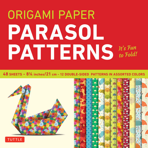 Origami Paper 8 1/4" (21 cm) Parasol Patterns 48 Sheets