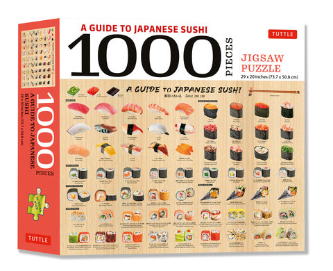 A Guide to Japanese Sushi - 1000 Piece Jigsaw Puzzle