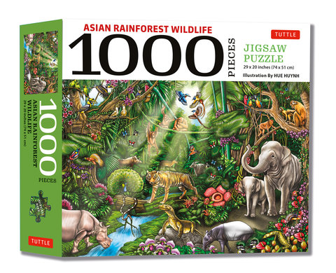 Asian Rainforest Wildlife - 1000 Piece Jigsaw Puzzle