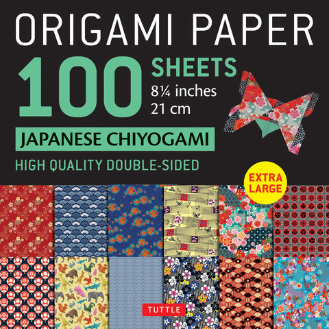 Origami Paper 100 sheets Japanese Chiyogami 8 1/4" (21 cm)