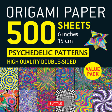 Origami Paper 500 sheets Psychedelic Patterns 6" (15 cm)