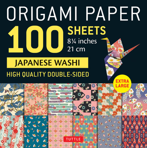 Origami Paper 100 sheets Japanese Washi 8 1/4 (21 cm)