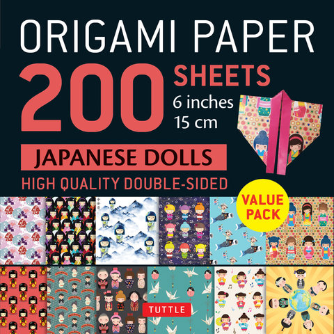 Origami Paper 200 sheets Japanese Dolls 6 (15 cm)