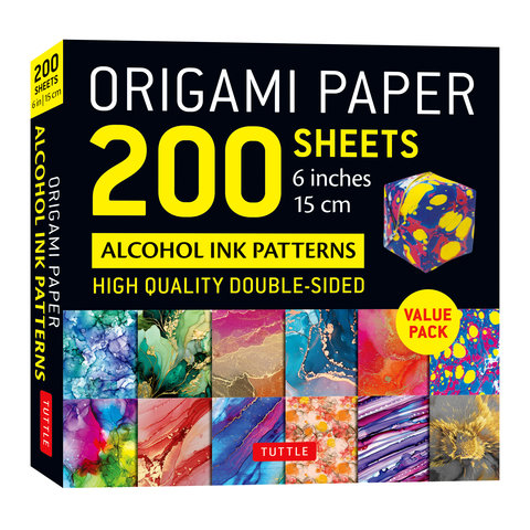 Origami Paper 200 sheets Alcohol Ink Patterns 6 (15 cm)
