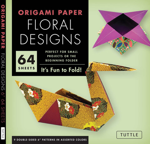 Origami Paper - Floral Designs - 6 - 60 Sheets