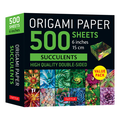 Origami Paper 500 sheets Succulents 6 (15 cm)