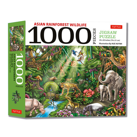 Asian Rainforest Wildlife - 1000 Piece Jigsaw Puzzle