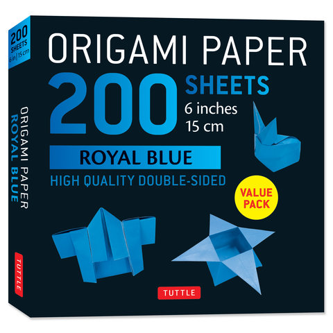 Origami Paper 200 sheets Royal Blue 6 (15 cm)