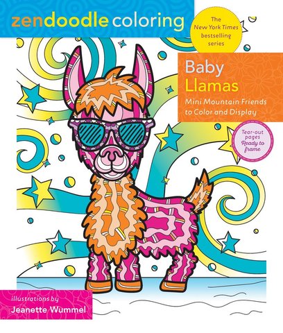 Zendoodle Coloring: Baby Llamas
