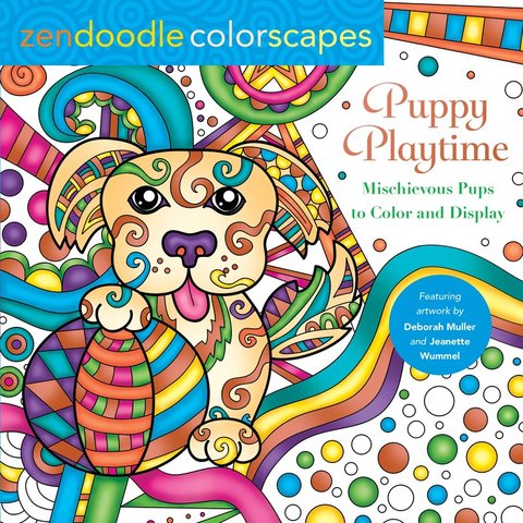 Zendoodle Colorscapes: Puppy Playtime