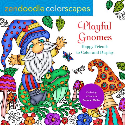 Zendoodle Colorscapes: Playful Gnomes