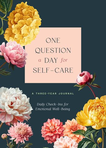 One Question a Day for Self-Care (Floral)