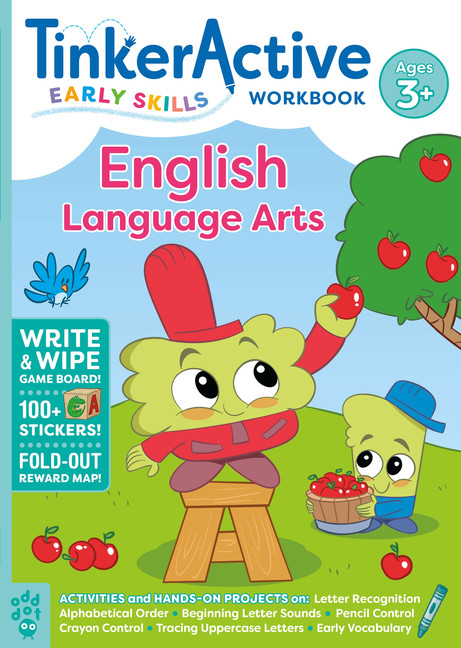 TinkerActive Early Skills English Language Arts Workbook Ages 3+