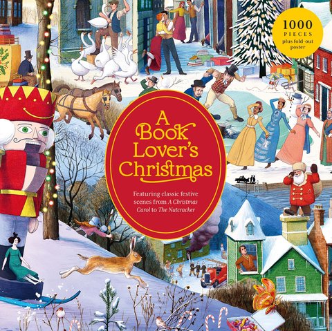 A Book Lover's Christmas 1000 Piece Puzzle