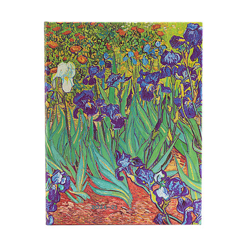 2024-2025 Weekly Planner, Van Gogh Irises, Van Gogh Irises, 18-Month, Ultra, Vertical, Elastic Band, 208 Pg, 80 GSM
