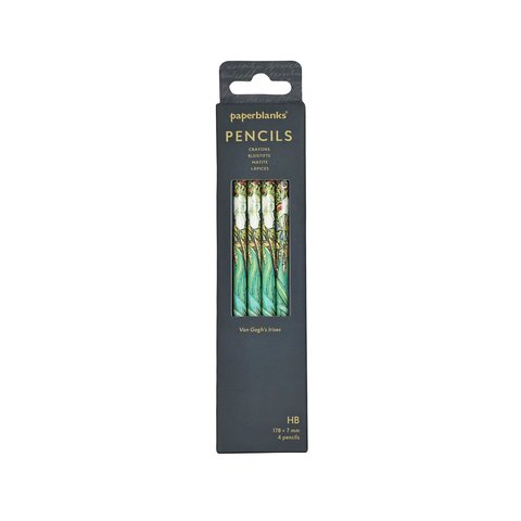 Van Gogh's Irises 4 Pack Pencils, The J. Paul Getty Museum Collection by Paperblanks (Van Gogh's Irises)