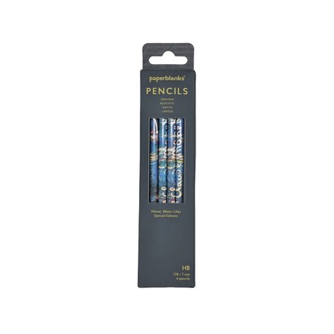 Monet, Water Lilies 4 Pack Pencils by Paperblanks (Special Editions)