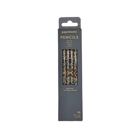 Restoration 4 Pack Pencils by Paperblanks (The Queen's Binding)