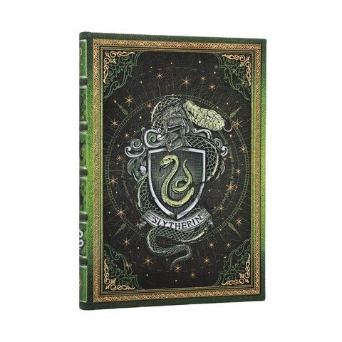 Slytherin Journal Midi Custom Lined Hardcover, 144pg, 120GSM by Paperblanks (Harry Potter Collection)