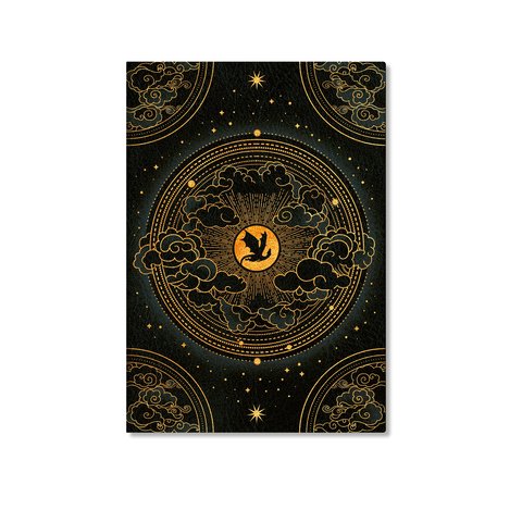 Fourth Wing Shadows of Navarre A4 Gridded Softcover Cahier, 80pg, 100GSM, Rebecca Yarros' Empyrean Collection by Paperblanks