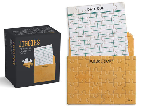 Library Card Jiggie Puzzle 85 Piece