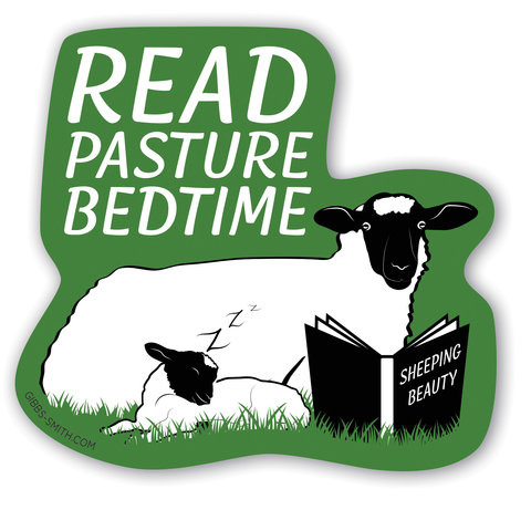 Read Pasture Bedtime Barn Sheep Sticker