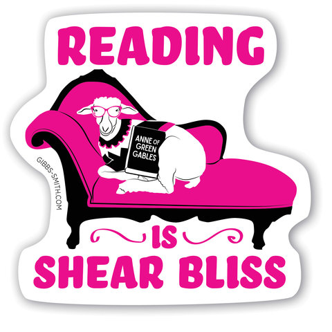 Reading is Shear Bliss Barn Sheep Sticker
